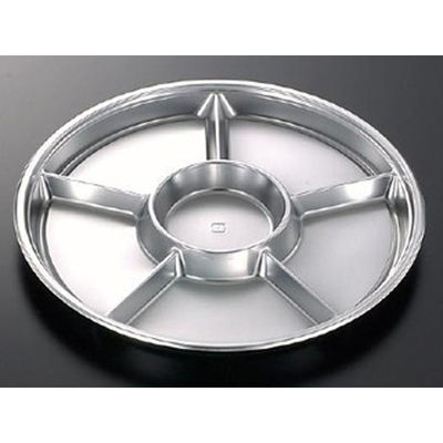 中央化学 オードブル容器 DX PD 丸 38-6 SV-BK 身 84418 1袋(10個)（直送品）