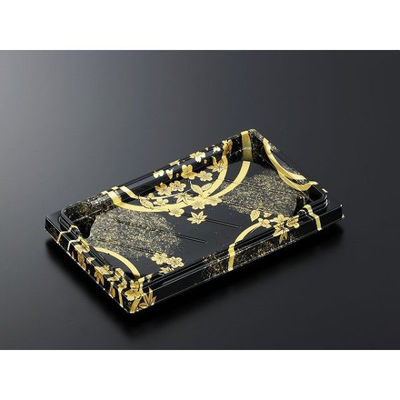 中央化学 寿司容器 HS はこ折 10-2 松月BK-BK 身L 339796 1袋(50個)（直送品）