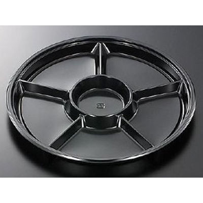 中央化学 オードブル容器 HS PD 丸35-6 BK 身 84293 1袋(10個)（直送品）