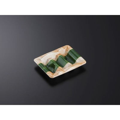 中央化学 寿司容器 豊味巻 3段 笹木肌 身 218446 1袋(50個)（直送品）