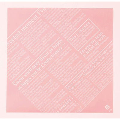 福重 フィルムシート ケーキシート 英字柄 ピンク バラ出荷 R-32-2 1ケース(10000個(1000個×10))（直送品）