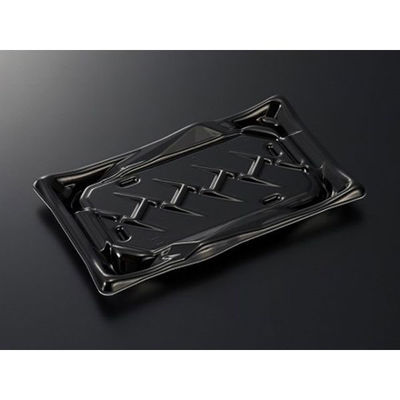 中央化学 寿司容器 剣 10-2 黒 身 278432 1ケース(800個(50個×（直送品）