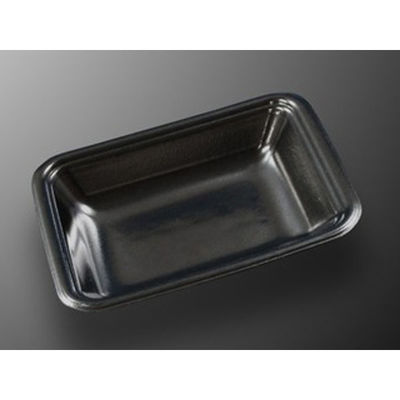 中央化学 発泡トレー CN 15-12F 黒-BK 335869 1袋(100個)（直送品）