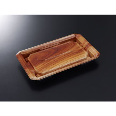 中央化学 寿司容器 HS 澄板 22-14 つきBR-BK 身 19943 1袋(50個)（直送品）