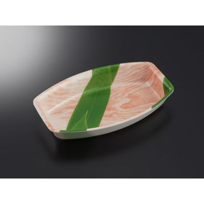 中央化学 発泡トレー 芝舟 101 笹木肌内 (L) 251256 1ケース(1200個(50個×24))（直送品）