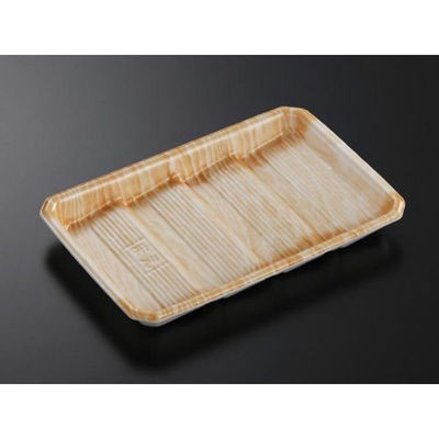 中央化学 発泡トレー DAT22-15 木肌OR 394098 1ケース(800個(50個×16))（直送品）