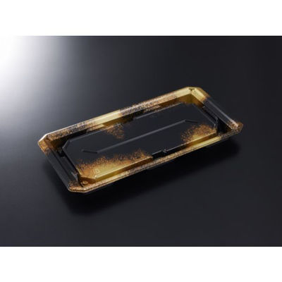 中央化学 寿司容器 HS 澄板 28-14 金彩BK-BK 身 20354 1ケース(400個(50個×（直送品）