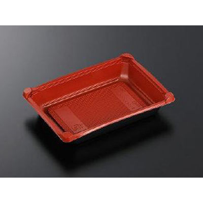 中央化学 どんぶり容器 CT クイックパック-6 赤-BK 身 11114 1ケース(800個(50個×16))（直送品）