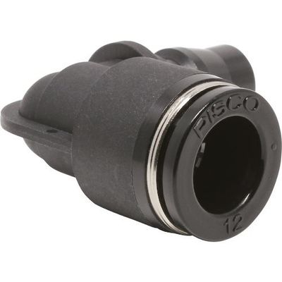 日本ピスコ ピスコ ライトカップリング 20シリーズ プラグ エルボワンタッチ継手タイプ CPP20L-12B 1個 809-5118（直送品）