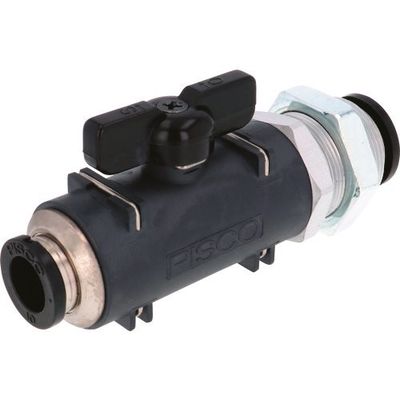 日本ピスコ ピスコ ボールバルブ 60シリーズ 隔壁ユニオン BVM60-1210 1個 818-1131（直送品）