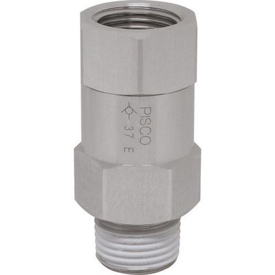 日本ピスコ ピスコ チェックバルブ ブッシュ オネジ側出力 CVF04-04B 1個 818-1165（直送品）