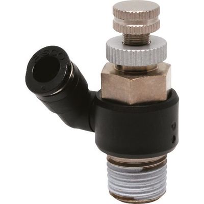 日本ピスコ ピスコ スロットルバルブ フリー チューブ6MMネジR1/4 JNS6-02 1個 809-5499（直送品）