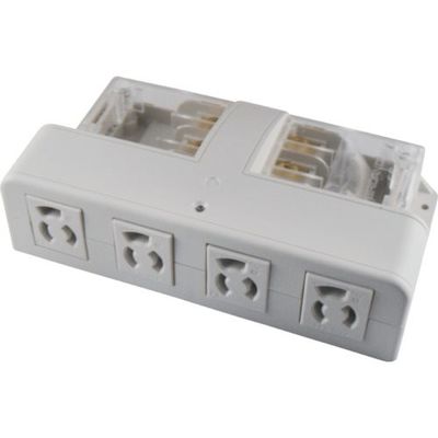 アメリカン電機 抜止形 アクセスタップ4ケ口コードナシ 接地2P15A125V AU1130 1本 850-1163（直送品）