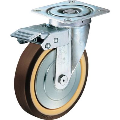 ハンマーキャスター ハンマー スイッチキャスター ウレタン車輪(ラジアルボールベアリング)200mm 400FAS-UB200 1個（直送品）