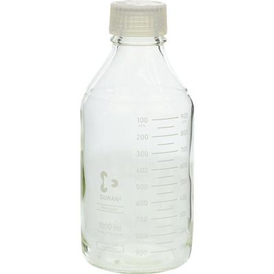 柴田科学 SIBATA プレミアムボトル 白キャップ付 1000mL 10入 017260-1000A 1箱(10個) 135-6875（直送品）