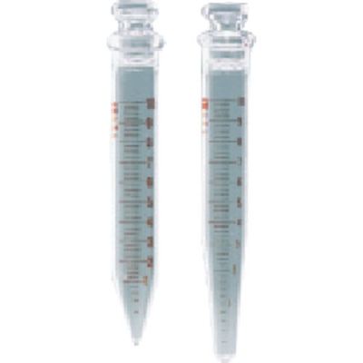 東京硝子器械 TGK 透明共通沈殿管 15mL 白 10本入 121-04-53-43 1箱(10本) 190-3508（直送品）