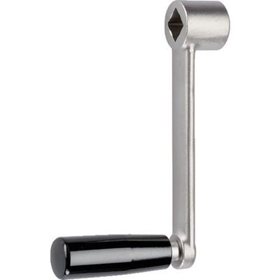 ロームヘルド・ハルダー HALDER ハンドクランク ステンレス鋼 精密鋳造 24330.0550 1個 105-7163（直送品）