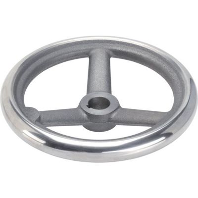 ロームヘルド・ハルダー HALDER スポークハンドル DIN950 鋳鉄製 キー溝付 NーF A型 24580.0131 1個（直送品）