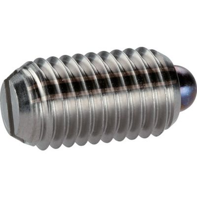 HALDER スプリングプランジャ スラストピン、スロット付 ステンレス鋼 外径M6×14 22050.0706 1個（直送品）