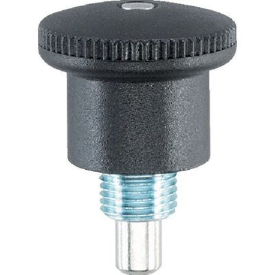 ロームヘルド・ハルダー HALDER インデックスボルト ミニタイプ ホールド機構付 鋼鉄亜鉛メッキ 22110.0034 1個（直送品）