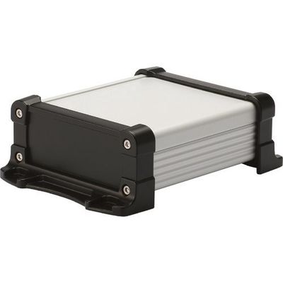 タカチ電機工業 タカチ フランジ足付 防水アルミケース シルバー/ブラック EXWF15-5-11SB 1台 196-5076（直送品）