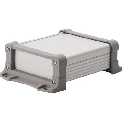 タカチ電機工業 タカチ フランジ足付アルミケース EMCシールドタイプ シルバー/グレー EXEF7-3-6SG 1台 201-6012（直送品）