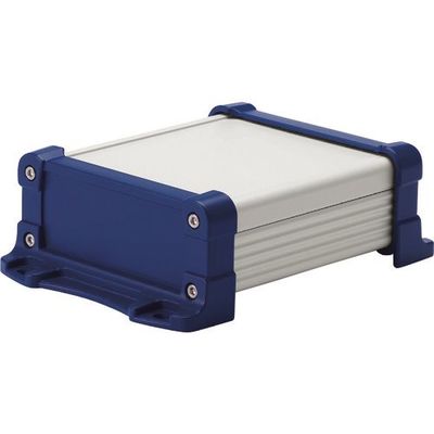 タカチ電機工業 タカチ フランジ足付 防水アルミケース シルバー/ネイビー EXWF7-3-6SN 1台 196-1918（直送品）