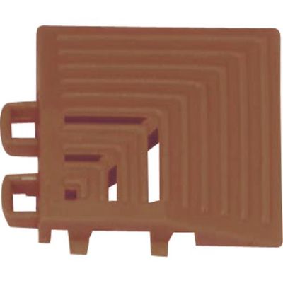 ミヅシマ工業 ミヅシマ ネパックマット コーナー ブラウン 421-0210 1個 175-6176（直送品）