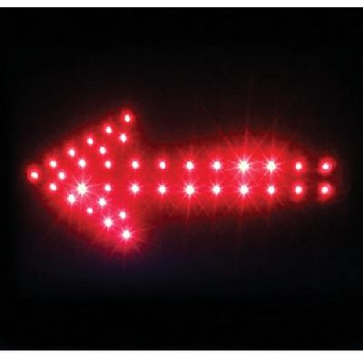 トーグ安全工業 トーグ LED矢印シート大 赤 ARS-1 1枚 854-7506（直送品）