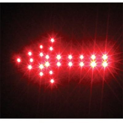 トーグ安全工業 トーグ LED矢印シート小 赤 ARS-1S 1枚 854-7507（直送品）