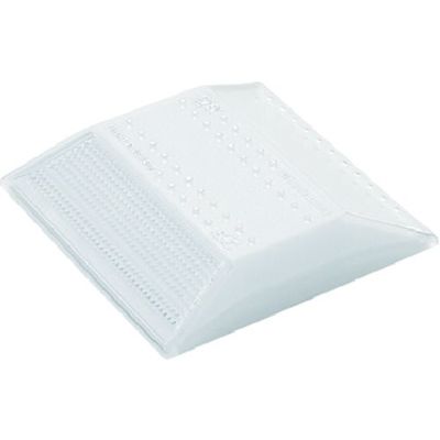 積水樹脂 積水 縁石鋲 ナイトリバーEX CR30S―W―W 本体白 白片面反射タイプ 1個 404-1605（直送品）