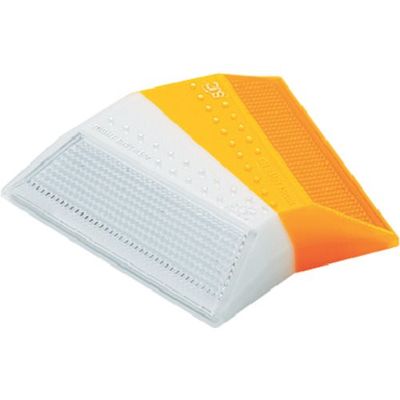 積水樹脂 積水 縁石鋲 ナイトリバーEX CR30W25―WY―WY 本体白黄角度付き両面反射タイプ 白黄両面反射タイプ 1個（直送品）