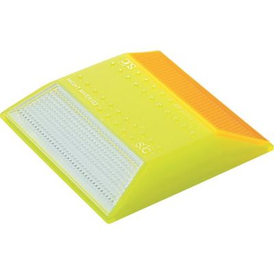 積水樹脂 積水 縁石鋲 ナイトリバーEX CR30W―L―WY 本体黄緑 白黄両面反射タイプ 1個 404-4770（直送品）