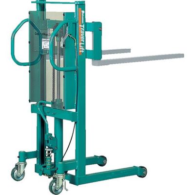 ビシャモン フォーク式リフター トラバーリフト(手動油圧式) 均等荷重380kg フォーク寸法800mm ストローク750mm STS38（直送品）