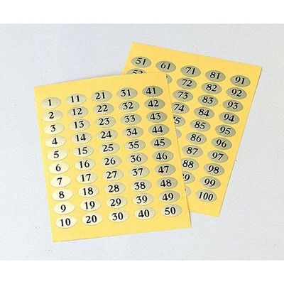 えいむ ナンバーシール (51~100) NC-100 1セット 62-6776-56（直送品）