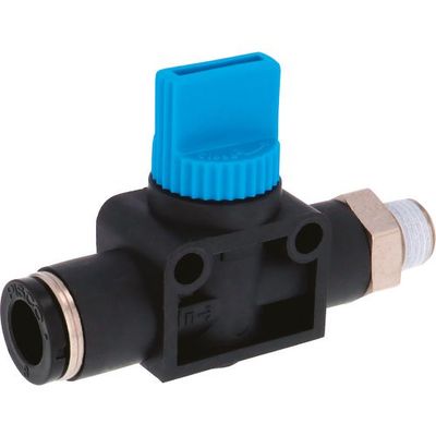 日本ピスコ PISCO ハンドバルブ ストレートA2方弁チューブ8出力R1/8 HV8-01-2 1個 123-4434（直送品）