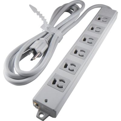 アメリカン電機 抜止形 OAタップ6ケ口 接地2P15A125V A8001 1本 134-7237（直送品）