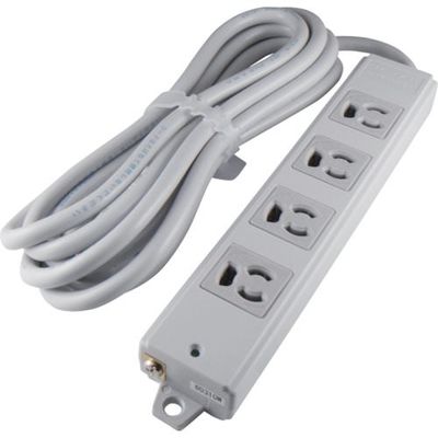 アメリカン電機 抜止形 OAタップ4ケ口 接地2P15A125V A8110 1本 134-7234（直送品）