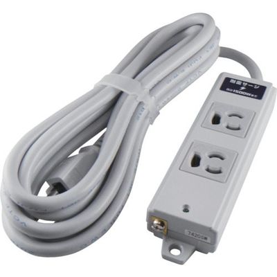 アメリカン電機 抜止形 OAタップ2ケ口 雷サージ付 接地2P15A125V A8140LS 1本 134-7239（直送品）