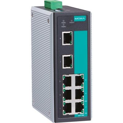 MOXA 8ポート(RJ45×7、シングルモードSCコネクタ×1) アンマネージド イーサネットスイッチ EDS-308-S-SC 1個（直送品）