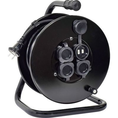 日動工業 NICHIDO 電工ドラム 100V 防雨防塵型 グッドリール アース無し 25m FGW25-BK 1セット(40台)（直送品）