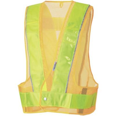 勝星産業 勝星 360度反射安全ベスト イエロー×イエロー KA-230 1セット(10枚) 572-2592（直送品）