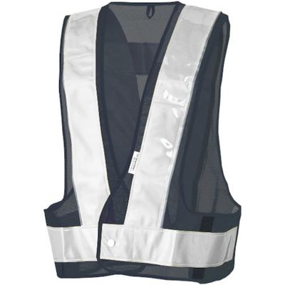 勝星産業 勝星 360度反射安全ベスト ネイビー×シルバー KA-210 1セット(10枚) 572-2598（直送品）