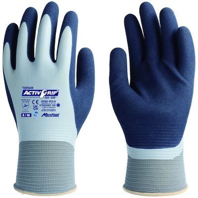 東和コーポレーション トワロン 天然ゴム手袋 アクティブグリップXAー326 8/M XA-326-8M 1個(1双) 538-8113（直送品）