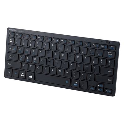Bluetoothミニキーボード パンタグラフ式 ブラックTK-FBP102BK/EC エレコム 1個（直送品）