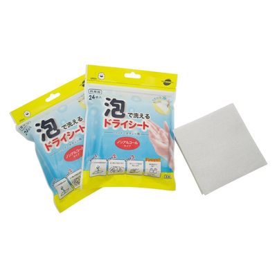 アイリス 泡で洗えるドライシート 25455200 DSS24(24マイ) 1梱(24入x36箱)（直送品）
