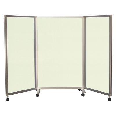 東京ブラインド工業 吸音3連スクリーン(抗ウイルス・制菌 両面吸音 25304004 FTSV181813(ライトグリーン) 1台（直送品）