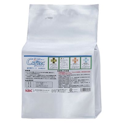 NBCメッシュテック Cufitec ふき取りシート(詰替 24927403 NBC005-04(240マイ) 1箱(6入)（直送品）