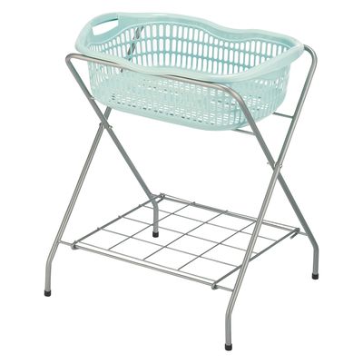 松吉医科器械 マツヨシSN脱衣カゴ(1段) 24450003 SN-BK02MB(ミントブルー) 1台（直送品）