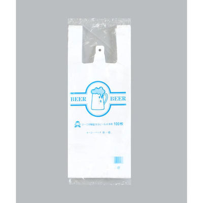 福助工業 レジ袋 イージーバッグ ビール6本・一升ビン2本用 00005698 1ケース(1000個(100個×10)（直送品）